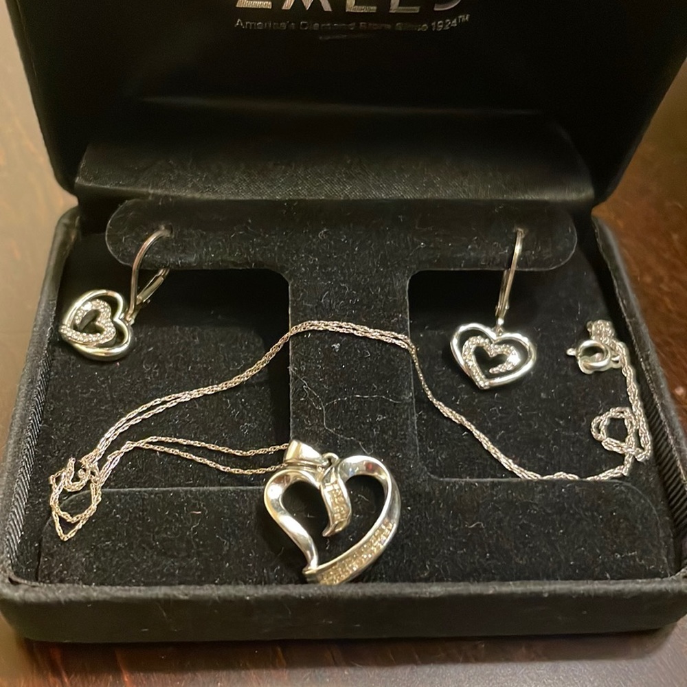 Heart Earrings & Necklace